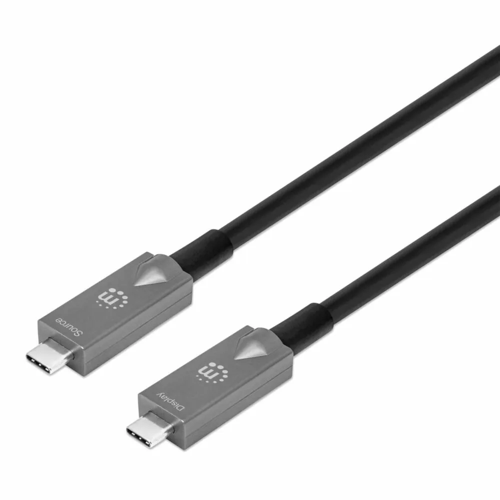 Manhattan 356442 USB kablo USB 3.2 Gen 2 (3.1 Gen 2) 7,5 m USB C Siyah USB Cihaz