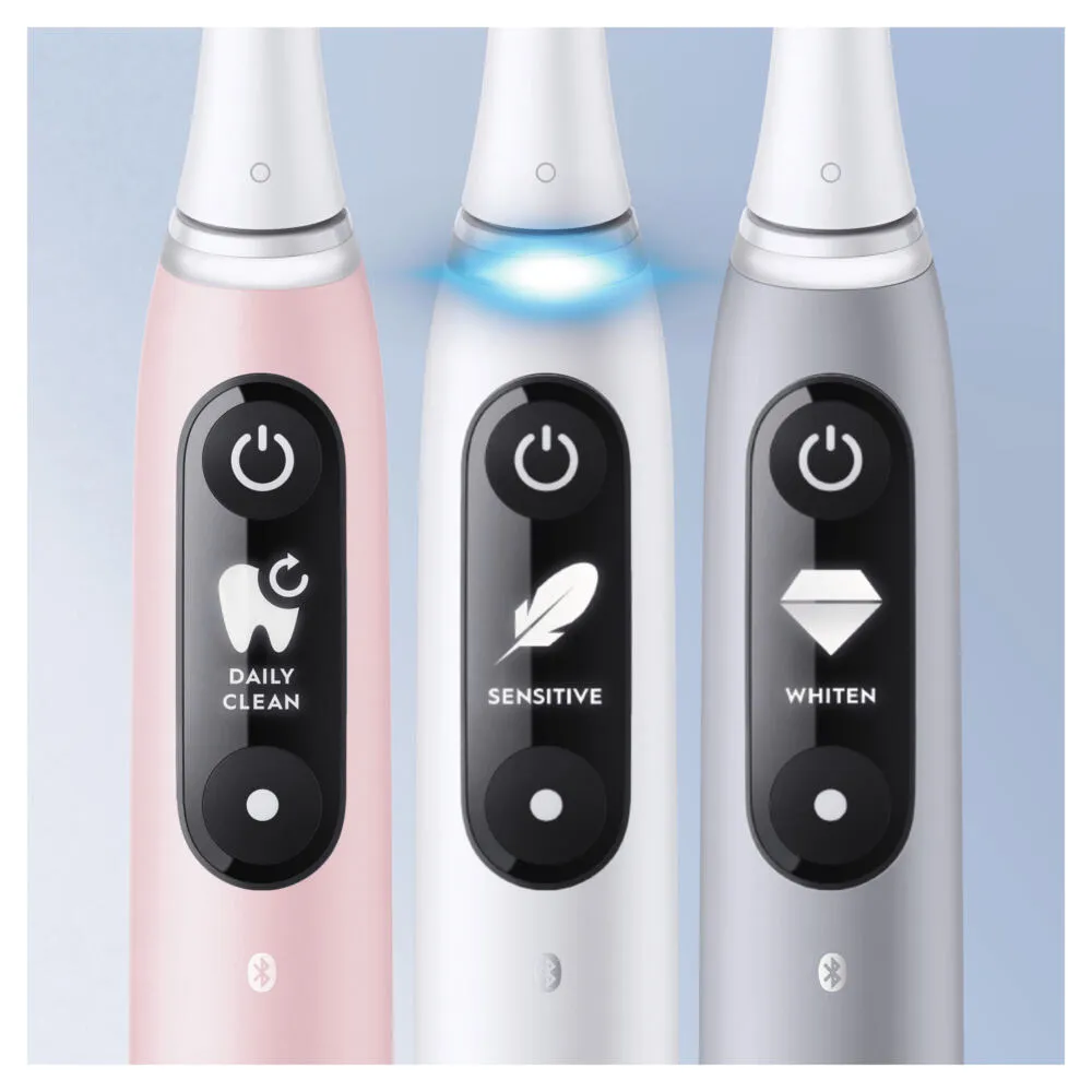 Oral-B iO 6 Yetişkin Titreşimli diş fırçası Beyaz Thumbnail 5