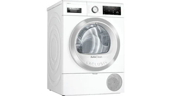 Bosch Serie 8 WTX8HKP9SN kurutucu Solo Önden yüklemeli 9 kg Beyaz Kurutma Makinesi