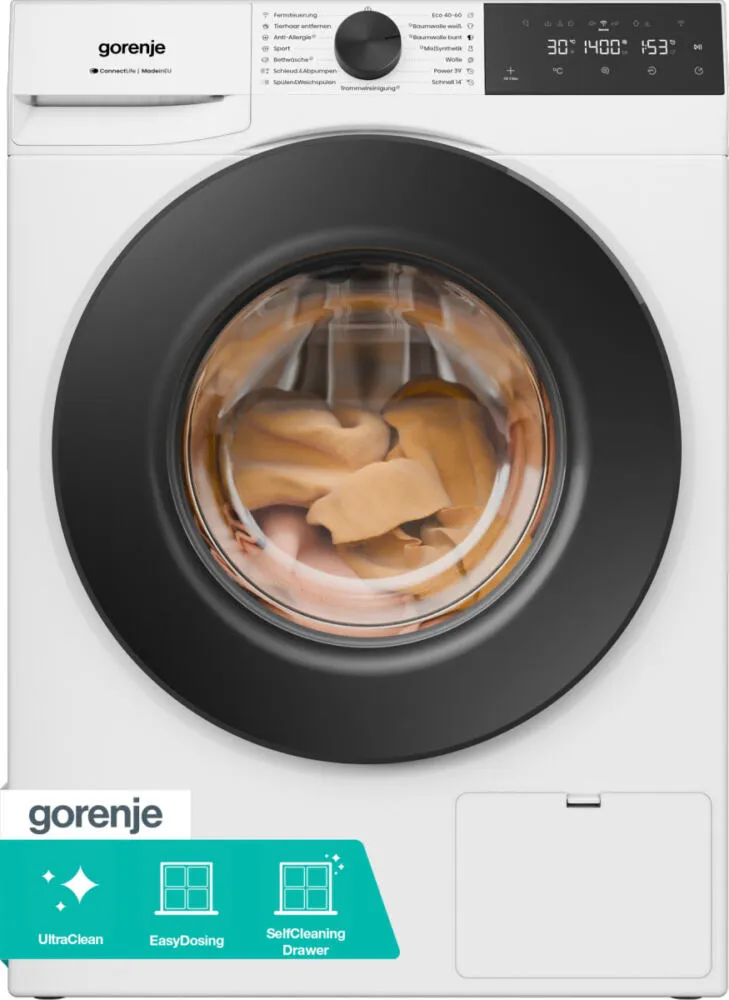 Gorenje W5G494A1P1 çamaşır makinesi Önden yüklemeli 9 kg 1400 RPM Beyaz Çamaşır Makineleri