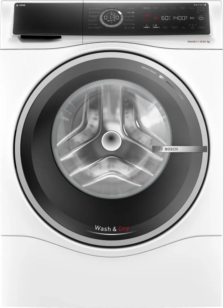 Bosch Serie 8 WNC254A0FR çamaşır kurutma makinesi Solo Önden yüklemeli Beyaz Kurutmalı Çamaşır Makinesi