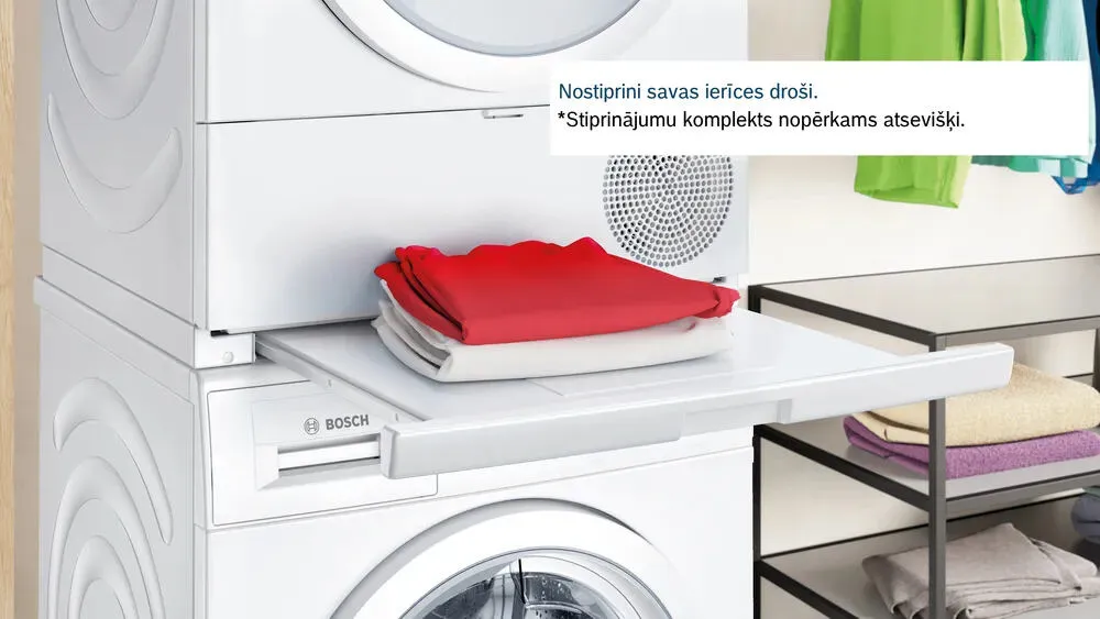 Bosch Serie 6 WQG245D9SN kurutucu Solo Önden yüklemeli 9 kg Beyaz Thumbnail 4