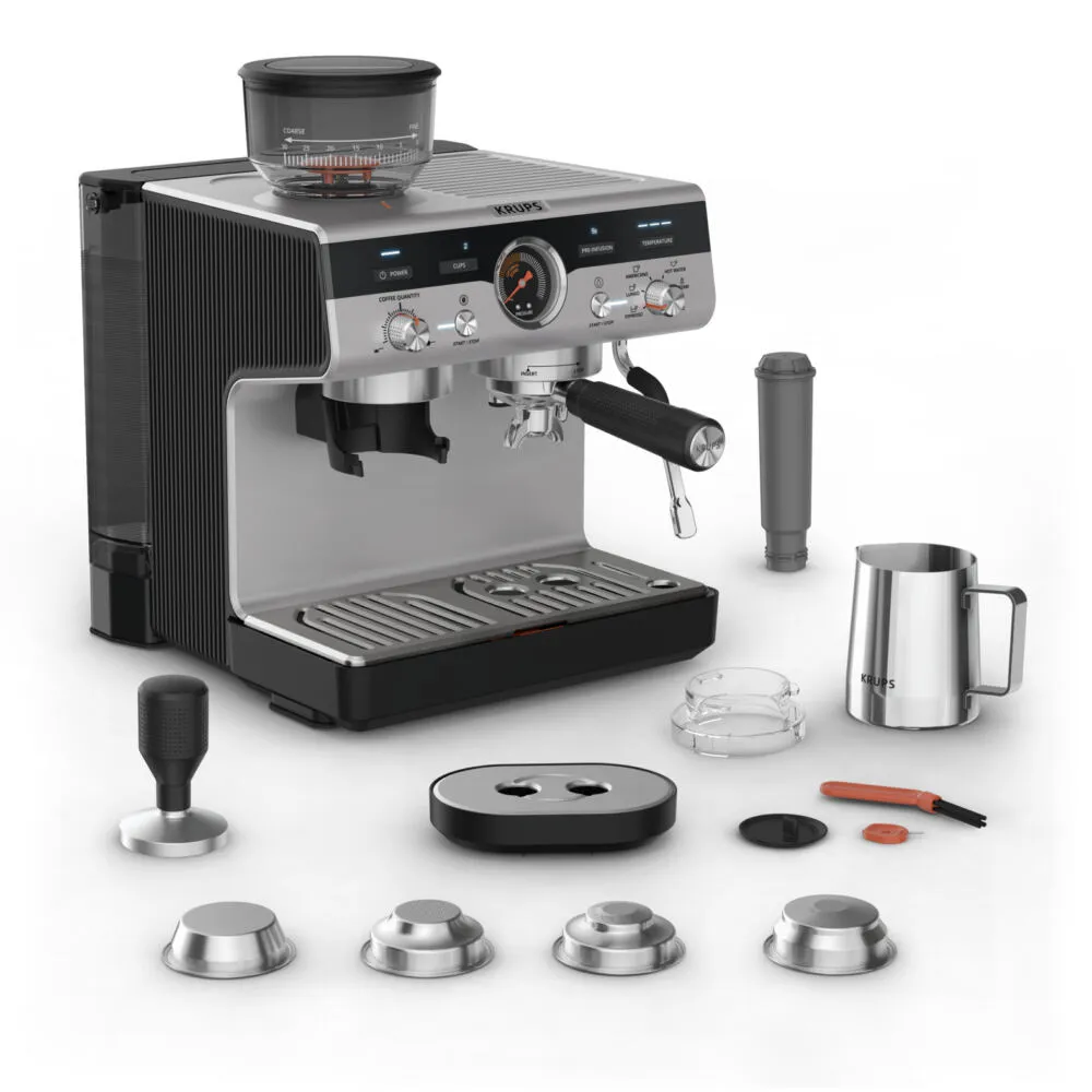 Krups Precision XP801T10 Yarı Otomatik 3 L Espresso Makinesi Thumbnail 2