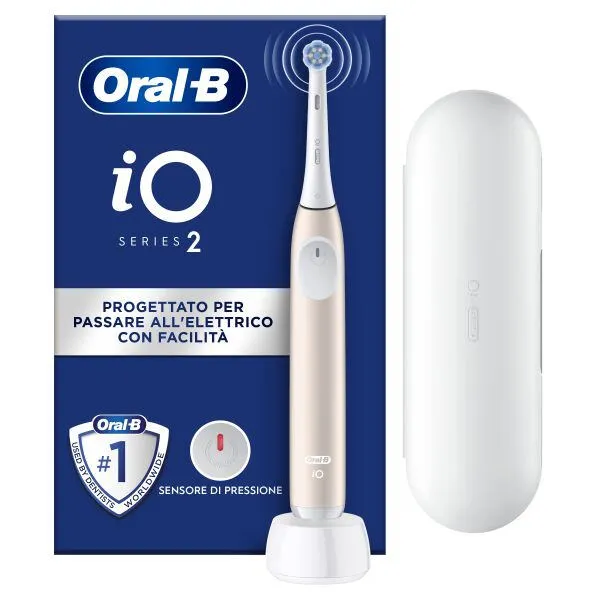 Oral-B iO2 Yetişkin Titreşimli diş fırçası Pembe, Beyaz Şarjlı Diş Fırçaları