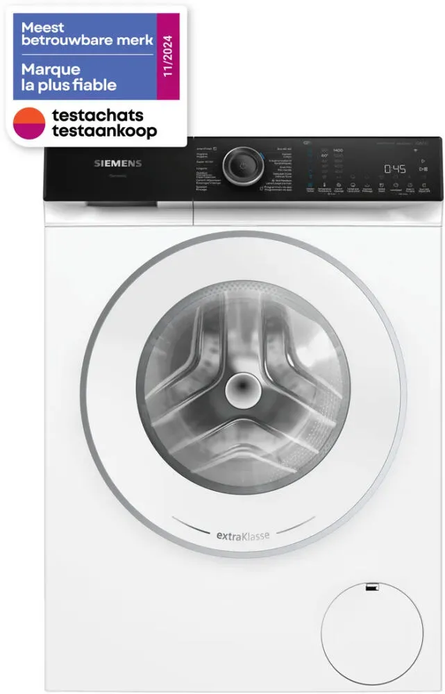 Siemens iQ500 WG44H209FG çamaşır makinesi Önden yüklemeli 9 kg 1257 RPM Beyaz Thumbnail 5
