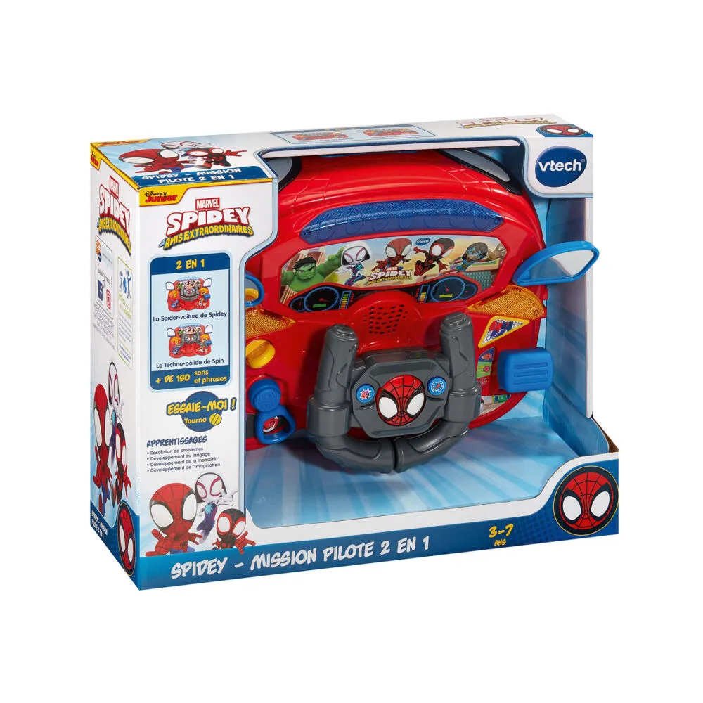 VTech Jouets Educatifs Licence SPIDEY - MISSION PILOTE 2 EN 1 80-580605 Thumbnail 9