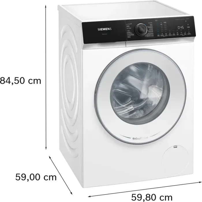 Siemens iQ500 WG44H209FG çamaşır makinesi Önden yüklemeli 9 kg 1257 RPM Beyaz Thumbnail 4