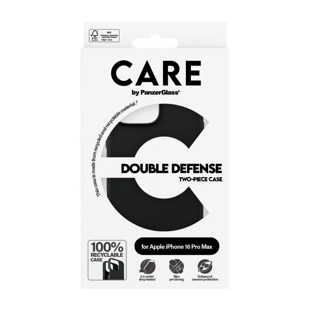 PanzerGlass CARE™ by PanzerGlass® Double Defense Case Black iPhone 16 Pro Max 1336 Thumbnail 4