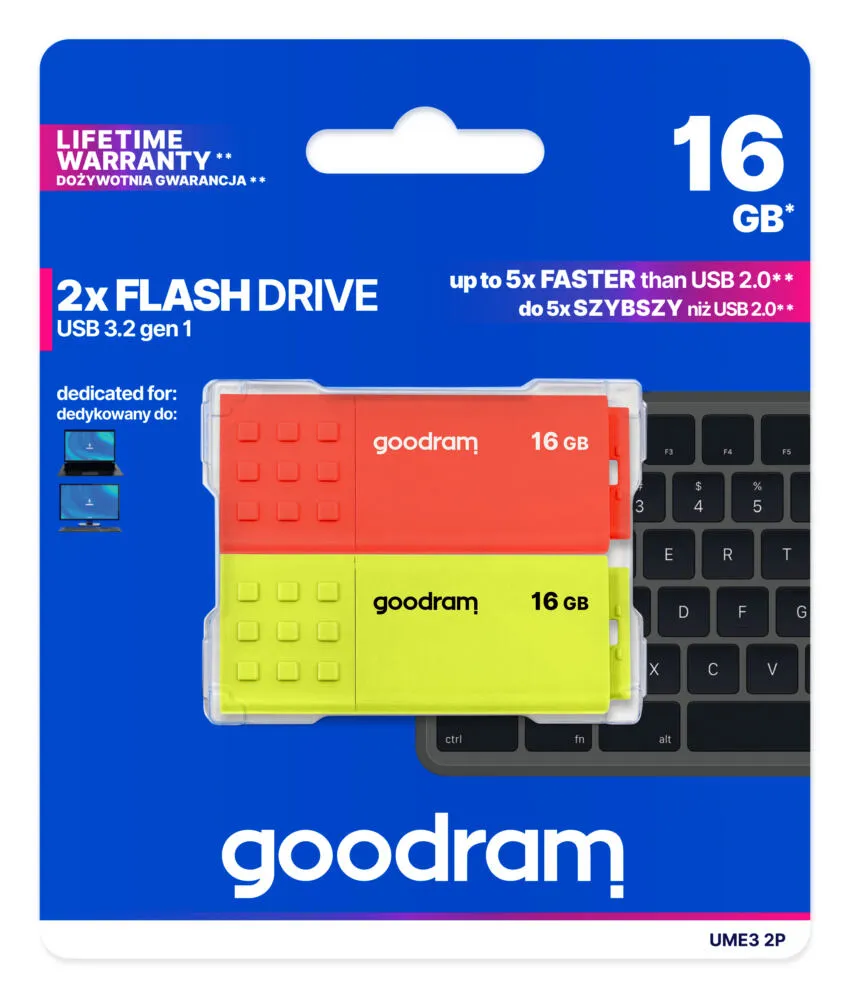 Goodram 2-PACK UME3-0160MXR11-2P 32 GB USB 3.2 Flash Bellek Thumbnail 13