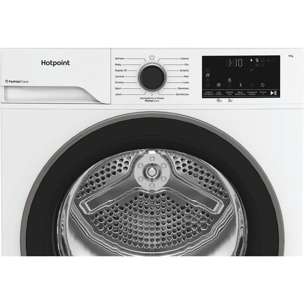 Hotpoint HPT 94D BS IT 869991723250 9 kg Isı Pompalı Kurutma Makinesi Thumbnail 7