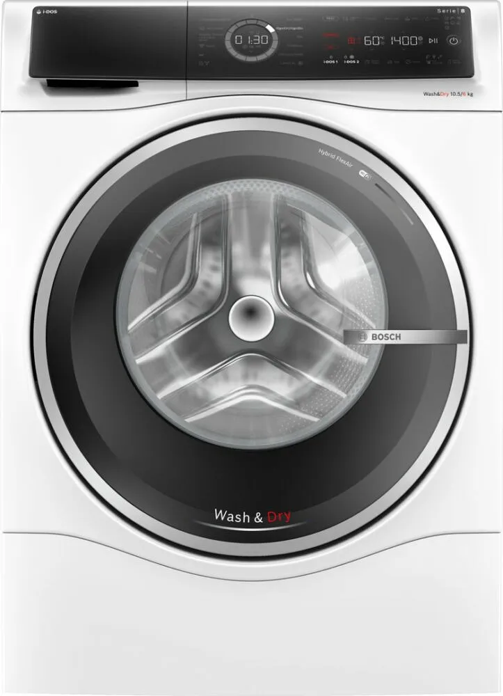 Bosch Serie 8 WNC254A0ES çamaşır kurutma makinesi Solo Önden yüklemeli Beyaz Kurutmalı Çamaşır Makinesi