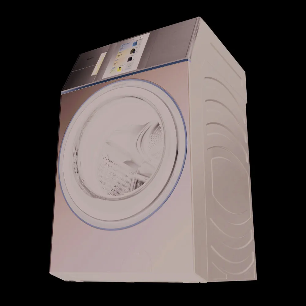 Haier HWD180-BD12LGNU1 çamaşır kurutma makinesi Solo Önden yüklemeli Mavi Thumbnail 4