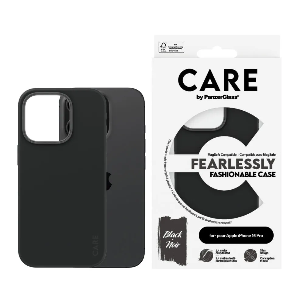PanzerGlass CARE by PanzerGlass® Fashionable Case Black w. MagSafe iPhone 16 Pro 1378CA Thumbnail 1