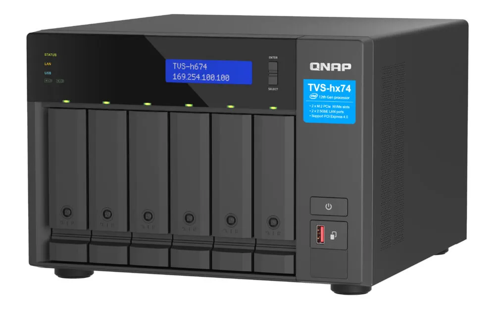 QNAP TVS-h674-I5-32G/36TB-EXOS Thumbnail 2