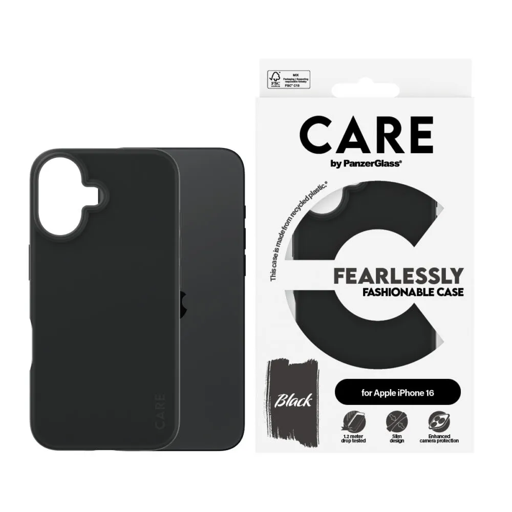 PanzerGlass CARE™ by PanzerGlass® Case Black iPhone 16 1393 Thumbnail 1