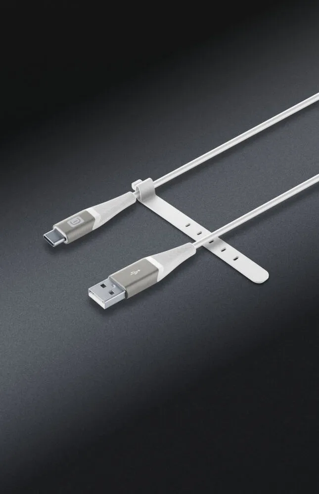 Cellularline 8018080433610 USBDATABELTUSBCW USB A to USB C (1,2 m) USB Kablosu Thumbnail 1