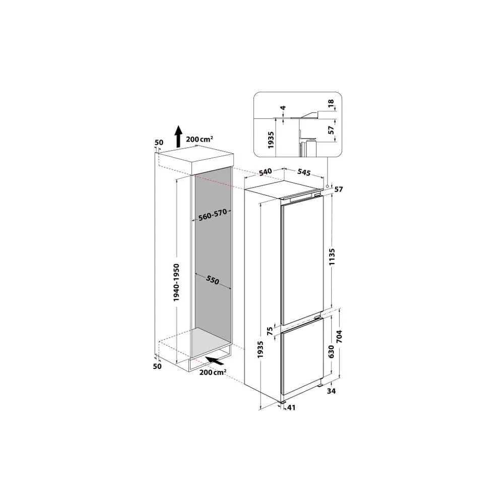 Whirlpool ART 9812 SF E 859991676080 306 Litre No-Frost Buzdolabı Thumbnail 5