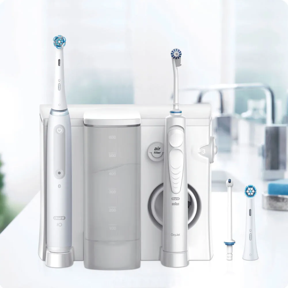 Oral-B iO4 & OxyJet Yetişkin Döner-titreşimli diş fırçası Beyaz Thumbnail 5