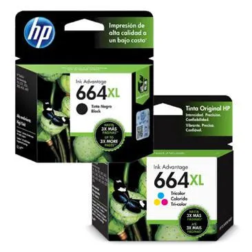 HP 664 XL mürekkep kartuşu 1 adet Orijinal Yüksek (XL) Verimli Siyah, Cam Göbeği, Macenta, Sarı