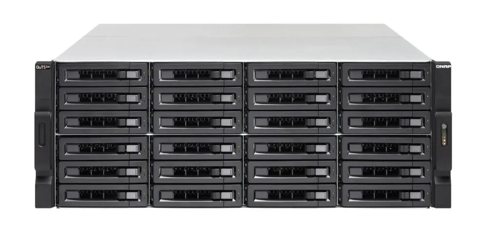 QNAP TS-h2477XU-RP NAS Yatay (4U) AMD Ryzen™ 7 3700X 32 GB DDR4 240 TB HDD QuTS hero Siyah