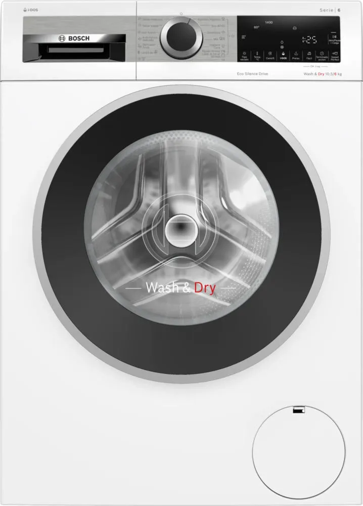 Bosch Serie 6 WNG244A0ES çamaşır kurutma makinesi Solo Önden yüklemeli Beyaz Kurutmalı Çamaşır Makinesi