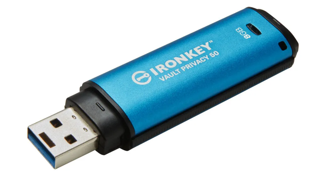 Kingston Technology IronKey Vault Privacy 50 IKVP50/8GB 8 GB USB 3.2 250 MB/s Flash Bellek Thumbnail 7