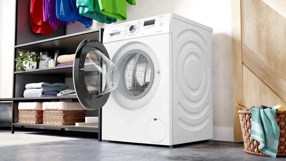 Bosch Serie 2 WGE02404NL çamaşır makinesi Önden yüklemeli 7 kg 1351 RPM Beyaz Thumbnail 2
