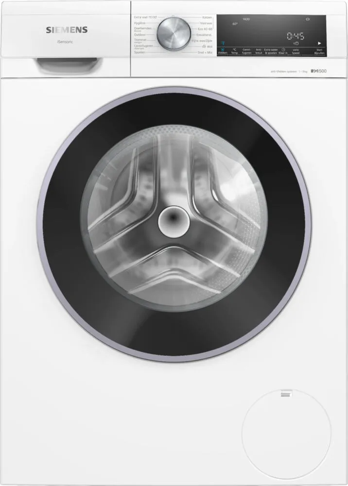 Siemens iQ500 WG44G100NL çamaşır makinesi Önden yüklemeli 9 kg 1400 RPM Beyaz Çamaşır Makineleri