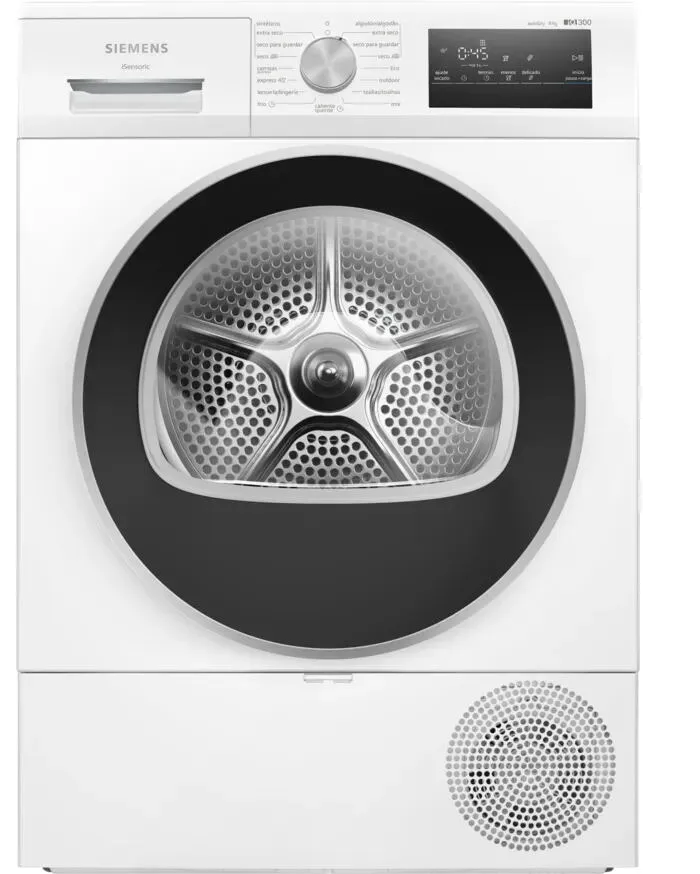 Siemens iQ300 WT45HV00ES kurutucu Solo Önden yüklemeli 8 kg Beyaz Kurutma Makinesi