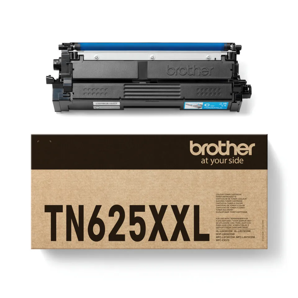 Brother TN-625XXLC toner kartuşu 1 adet Orijinal Cam Göbeği Thumbnail 2