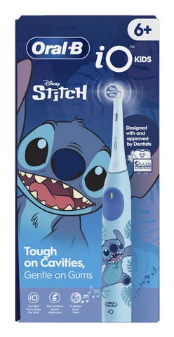 Oral-B iO Kids Disney Stitch Çocuk Döner diş fırçası Mavi Şarjlı Diş Fırçaları