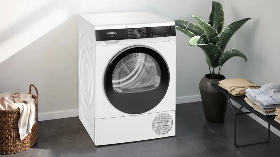 Siemens iQ500 WQ33G2D00 kurutucu Solo Önden yüklemeli 8 kg Beyaz Thumbnail 2
