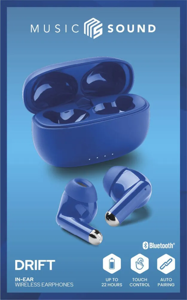 Music Sound 8018080495243 BTMSTWSDRIFTB Bluetooth Kulaklık Thumbnail 1