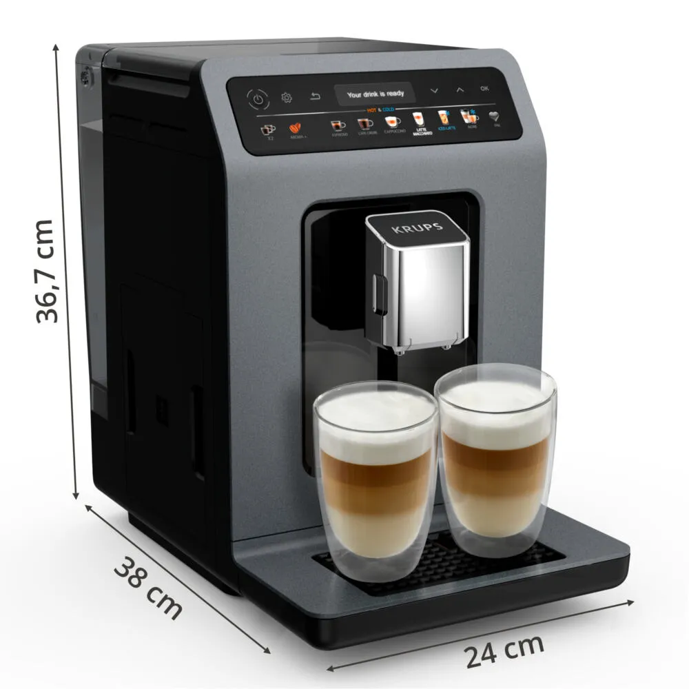 Krups Evidence Hot & Cold EA898GF0 Tam Otomatik 2.5 L Espresso Makinesi Thumbnail 10