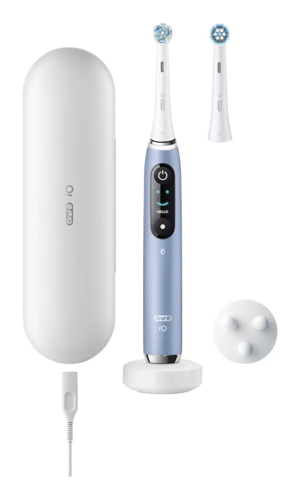 Oral-B 80837837 elektrikli diş fırçası Yetişkin Mavi, Beyaz Şarjlı Diş Fırçaları