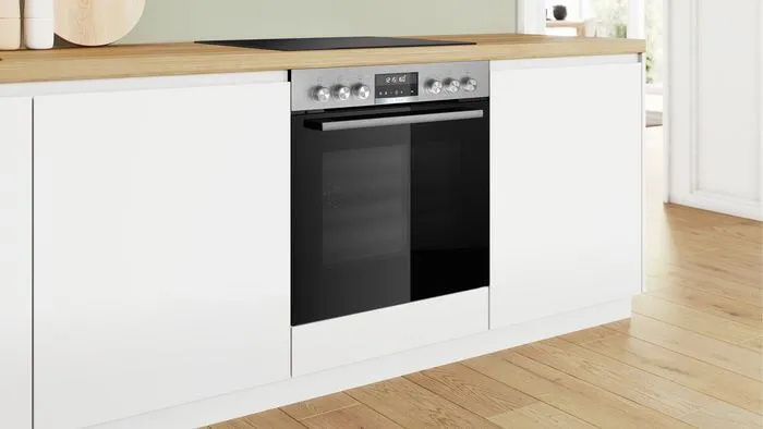 Bosch Serie 6 HEG578BS4 fırın 71 l Siyah, Paslanmaz çelik Thumbnail 4