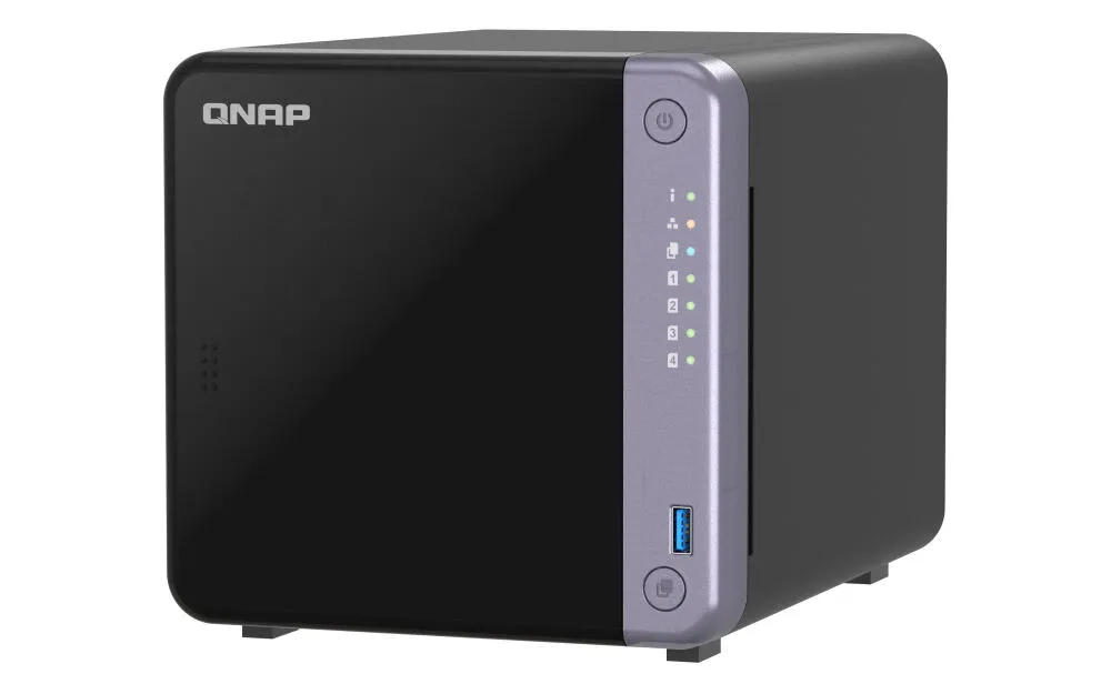 QNAP TS-432X-4G NAS Dikey (Tower) Alpine AL-524 4 GB DDR4 16 TB HDD QNAP QTS Siyah Thumbnail 4