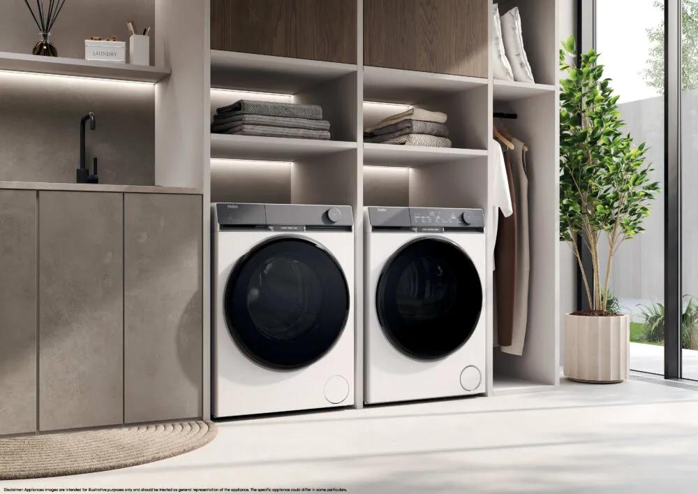 Haier HD90-BQ387U1 kurutucu Solo Önden yüklemeli 9 kg Beyaz Thumbnail 6