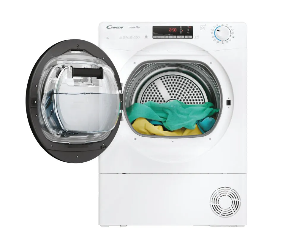 Candy Smart Pro CRO4 H7A2TBE-S 31102870 7 kg Isı Pompalı Kurutma Makinesi Thumbnail 3