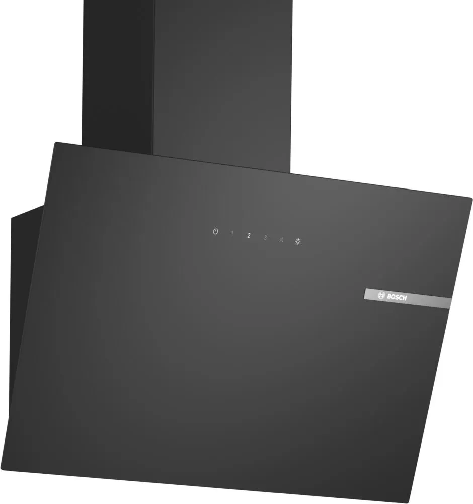 Bosch Serie 2 DWK65DK60 ocak bacası Duvara monteli Siyah 430 m³/Saat Davlumbaz ve Aspiratö