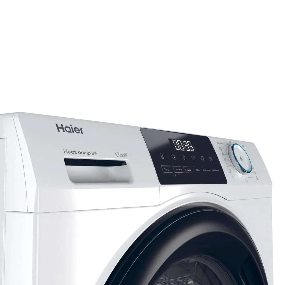 Haier HD80-E929E-S kurutucu Solo Önden yüklemeli 8 kg Beyaz Thumbnail 4