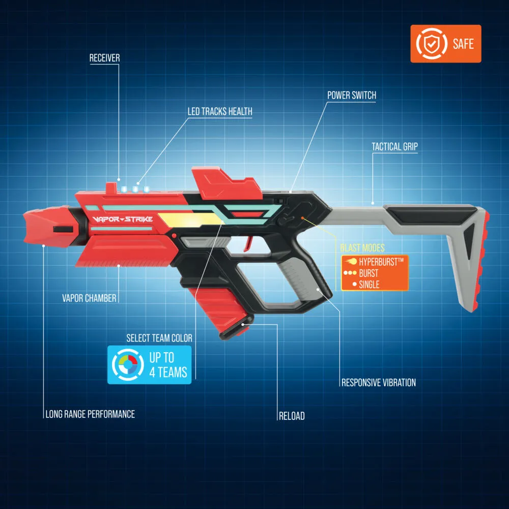 Gear2Play Vapor Strike Hyperburst Blasters - Battle Lasergame Duoset WW1118 Thumbnail 12