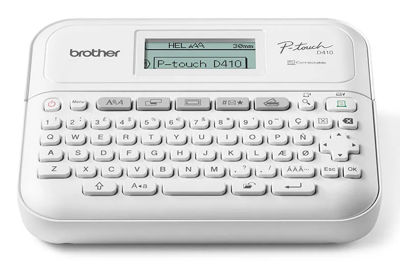 Brother PT-D410ZU1 etiket yazıcı Termal transfer 20 mm/saniye Kablolu TZe QWERTY Barkod Yazıcı