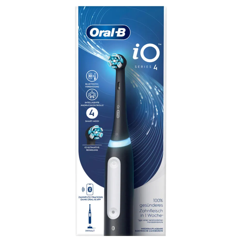 Oral-B iO Series 4 Yetişkin Döner-titreşimli diş fırçası Siyah Thumbnail 3