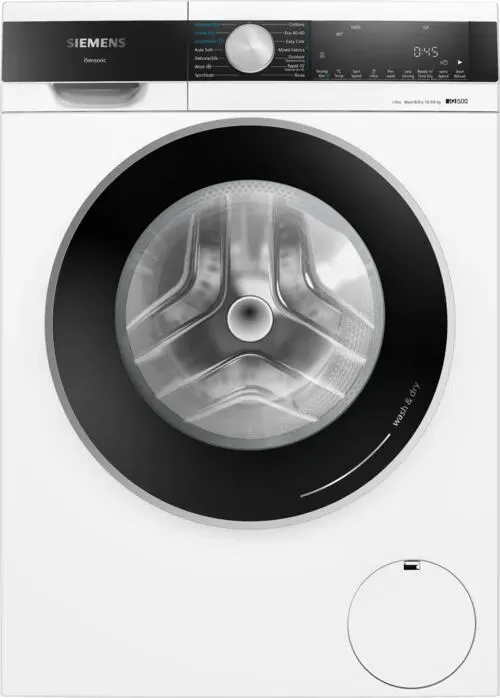Siemens iQ500 WN54G1A1GB çamaşır kurutma makinesi Solo Önden yüklemeli Beyaz Kurutmalı Çamaşır Makinesi