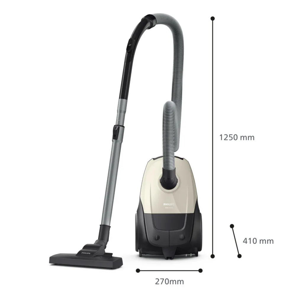 Philips 1000 series XD1101/10 elektrik süpürgesi 3 l Silindir vakum Kuru 800 W Toz torbası Thumbnail 3