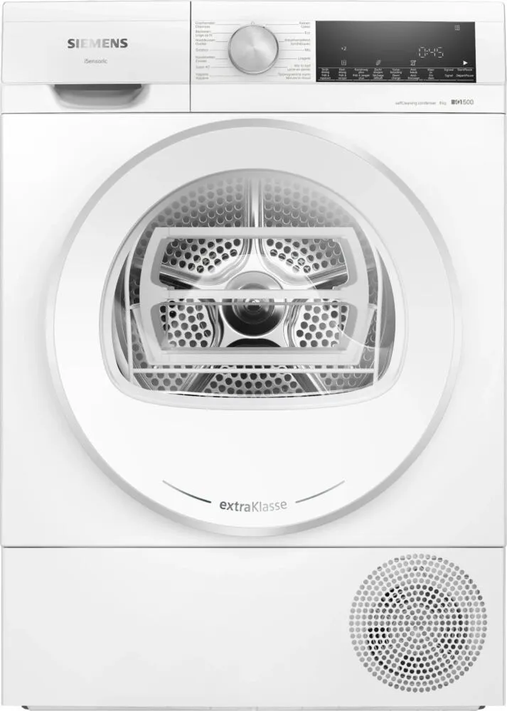 Siemens iQ500 WQ45G2D9FG kurutucu Solo Önden yüklemeli 9 kg Beyaz Kurutma Makinesi