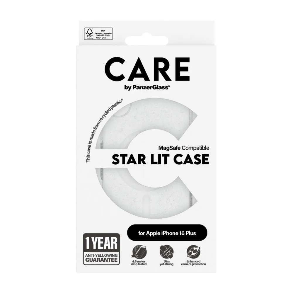 PanzerGlass CARE™ by PanzerGlass® Star Lit Case w. White MagSafe iPhone 16 Plus 1343 Thumbnail 4