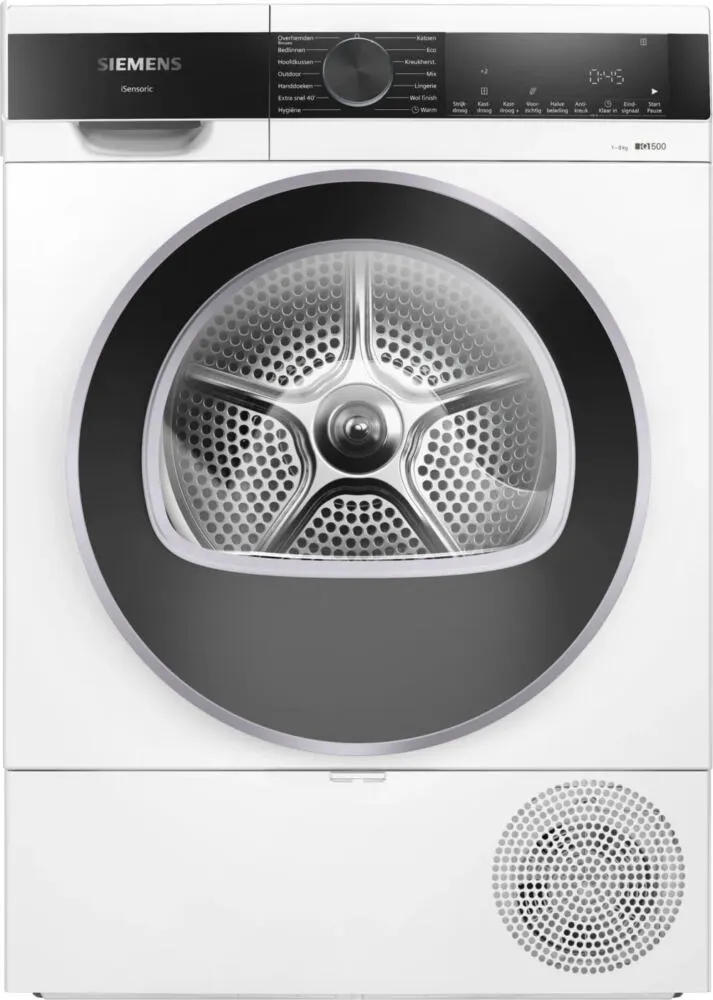Siemens iQ500 WQ33G2DCNL kurutucu Solo Önden yüklemeli 8 kg Beyaz Kurutma Makinesi