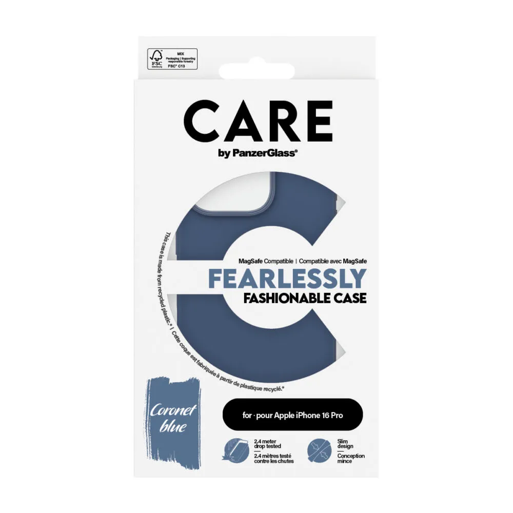 PanzerGlass CARE by PanzerGlass® Fashionable Case Blue w. MagSafe iPhone 16 Pro 1382CA Thumbnail 3